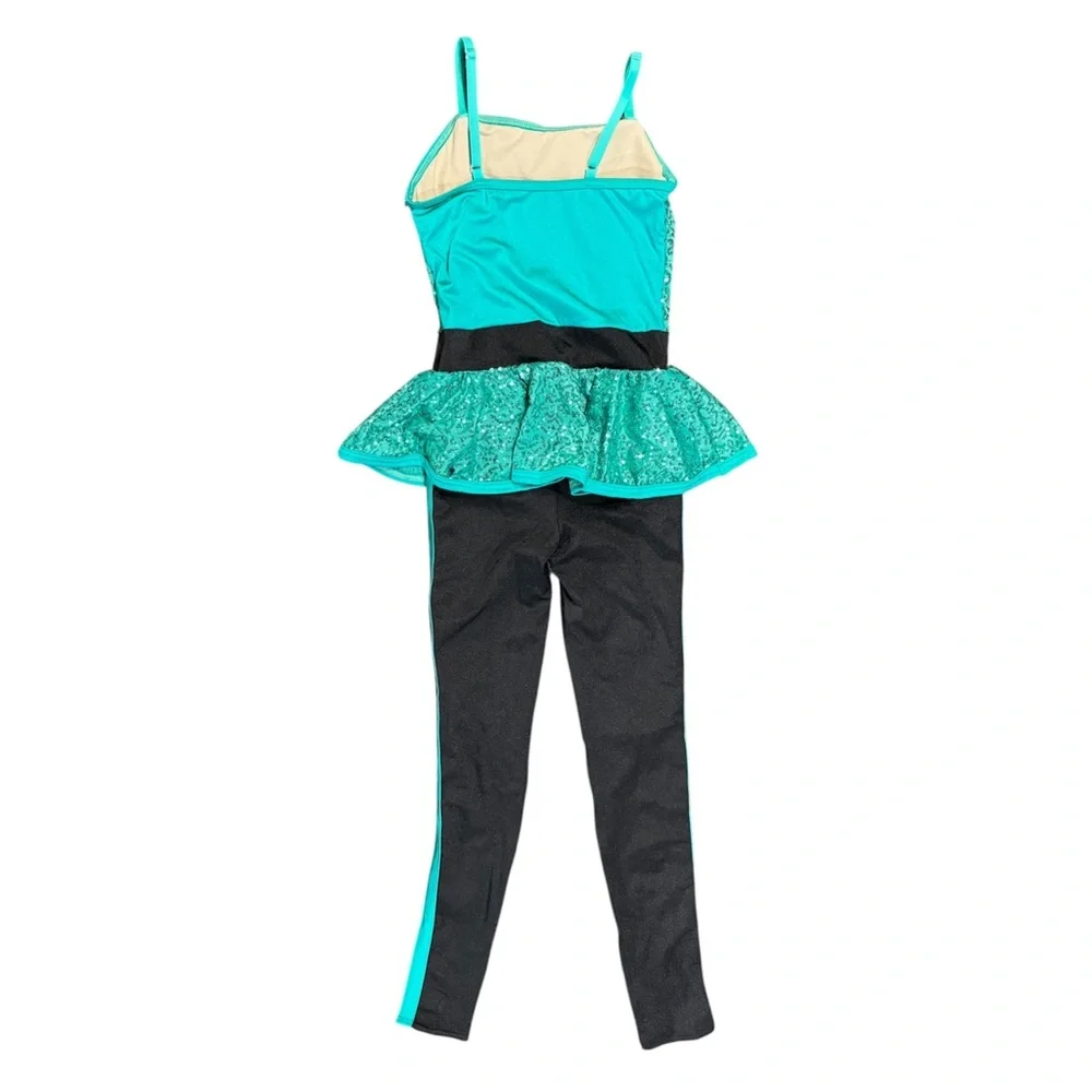 Weissman Showtime | Turn Down For What Two-Piece Green Black Dance Costume, MC